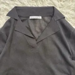 極美品 BEAUTY&YOUTH オープンカラーショートスリーブニット 半袖