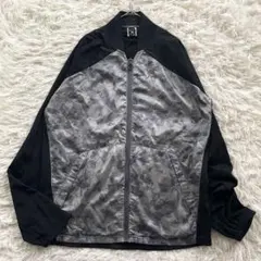 OAKLEY 刺繍　総柄　ナイロン　ウエア　ジャケット　スカル