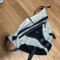 90s NIKE ナイキ ワンショルダーバック オレンジ y2k 刺繍 テック