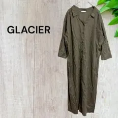 グラシア ワンピース ロングワンピース シャツワンピース ベルト付き 綿100