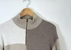 JONESNEWYORKSPORT パッチワーク ハーフジップニット L 90s