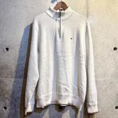 Tommy Hilfiger ハーフジップ ニット セーター XL