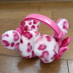 ディズニーミニーマウスヒョウ柄リボン付きカチューシャ
