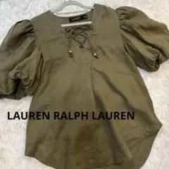 LAUREN RALPH LAUREN パフスリーブ ブラウス麻100%のサムネイル
