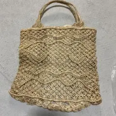 天然素材 編み込み かごバッグ