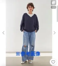 ALEXIA STAM ブルーデニム パンツ サイズ0のサムネイル