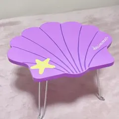 【レア】SWIMMER スイマー 折りたたみミニテーブル シェル 紫のサムネイル