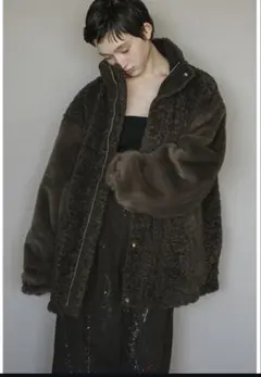 ANDREA&Co. YOSEATSUME FUR JACKET グレー - メルカリ