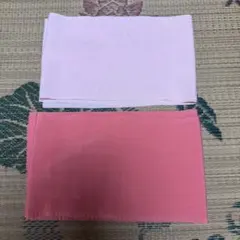 絞り帯揚げ 2枚セット 薄ピンク系