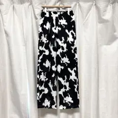 provoke 白黒 カウ柄 パンツ