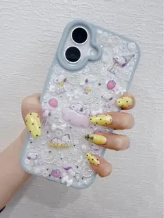 iPhone16デコケース　ハンドメイド