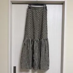 titivate ギンガムチェック フレアロングスカートのサムネイル