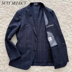 大きめサイズ⭐︎SUIT SELECT テーラードジャケット ウィンドウペン XL