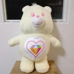 新品タグ付　約55cm　ケアベア　羊毛フェルト風　BIGぬいぐるみ ホワイト