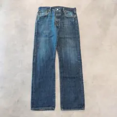 リーバイス501 Levis W34 ブルーデニム 青 ヒゲ 古着 16017