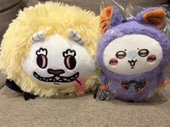 ちいかわ でかつよ BIGぬいぐるみ　がま口ぬいぐるみポーチ モモンガ