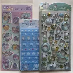 サンリオキャラクターズ ❤︎ すりガラス風 & タイル & うるちゅるPOPシール
