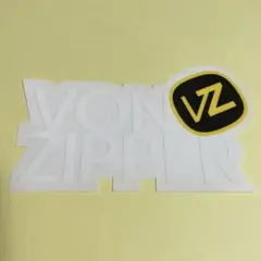 VONZIPPER ステッカー/ホワイトxイエロー