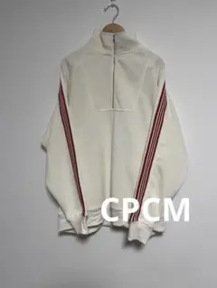 美品　CPCM ハーフジップ　リブトレーナー　F