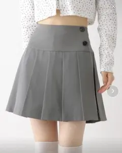 Heather ラッププリーツミニスカート