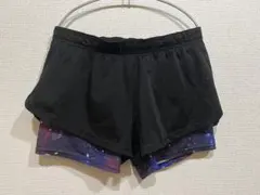 トレーニングウェア ジム着 ショートパンツ ヨガウェア ランニング スパッツ付き