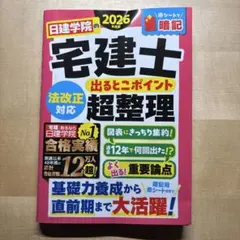 2026年版 日建学院 宅建士 出るとこポイント超整理