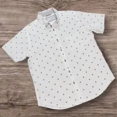 【美品】University of Oxford ヨット柄 半袖シャツ 白 Lのサムネイル