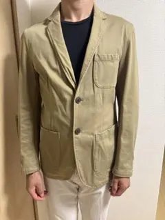 秋THE SHOP TK テーラードジャケット　メンズ　オリーブ色