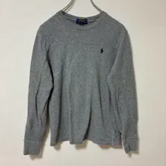 POLO RALPH LAUREN ロゴ入り長袖カットソー　綿100% L