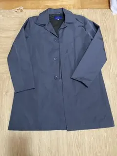 グレー ステンカラーコート