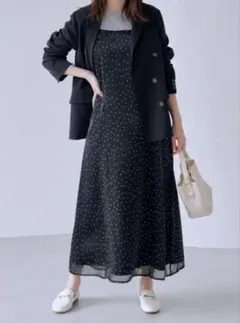 cohina シアードットキャミワンピース