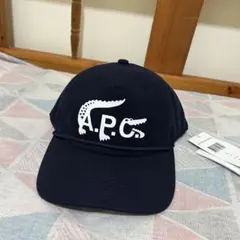 A.P.C. ネイビー ロゴキャップ Lサイズ