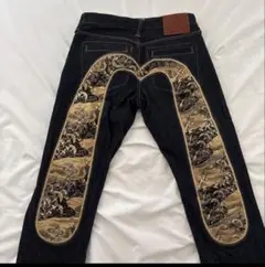 新品未使用 evisu 和柄大黒 32 濃紺 ノンウォッシュ デッドストック 