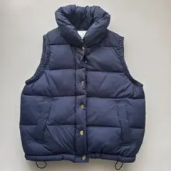 スタディオクリップ　ダウンベスト ネイビー　M