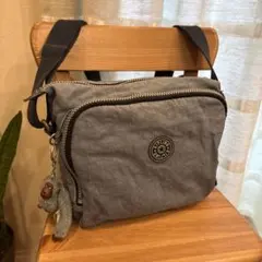 Kipling ブルーグレー ショルダーバッグ