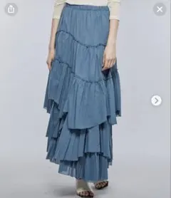 casa fline コットンティアードスカートのサムネイル