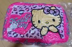 値下げ！[新品未使用]サンリオ　ハローキティ ヒョウ柄ピンク　もちもちクッション