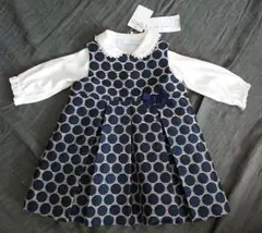 タルティーヌエショコラ ワンピース ブラウス セット 70,80 ドット柄