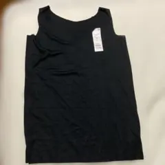 TOPVALU 縫い目なく肌にやさしいタンクトップ 2XL 黒のサムネイル