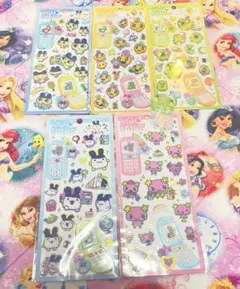 たまごっち 平成ハッピーフォン シール5枚+ガチャガチャ