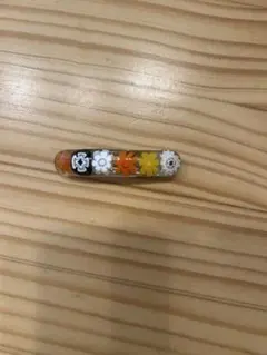 イタリア　ベネチアングラス ヘアバレッタ　花のモチーフ