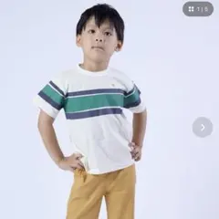 DILASH フロントボーダー 半袖Tシャツのサムネイル