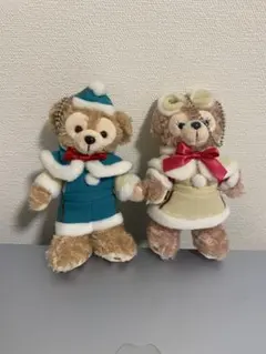 ディズニーシー 2014 クリスマス ダッフィー シェリーメイ ぬいぐるみバッジ