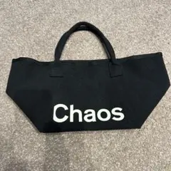 Chaos トートバッグ ブラック キャンバス地のサムネイル