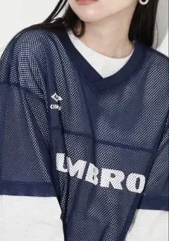別注　FREAK'S STORE × UMBRO Mesh Tops 紺