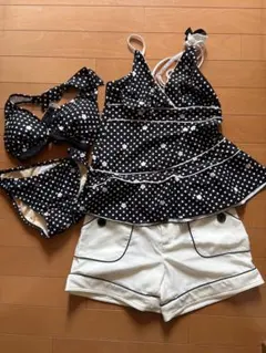 レディース 水着 4点セット ドット柄のサムネイル