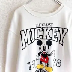 Disney ミッキーマウス スウェット トレーナー ビッグプリント M 338