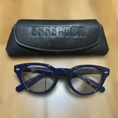EFFECTOR JAM メガネ ネイビー ケース付 - メルカリ