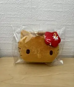 ハローキティぬいぐるみコインケース　カラビナ付き小銭入れ　日焼けキティ