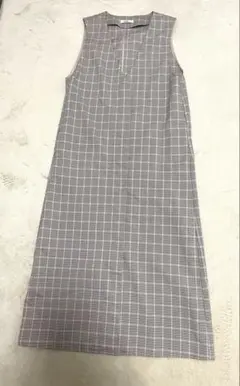 アースミュージック＆エコロジー　チェック柄 ジャンパースカート、ワンピース美品